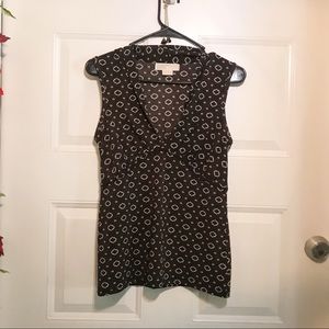 Michael kors brown sleeveless stretchy tank Sz S